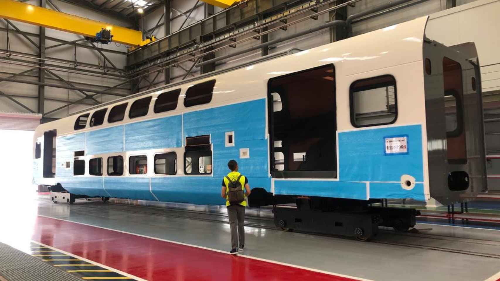 Vagón de dos pisos de los futuros trenes de Cercanías de Renfe para las grandes áreas metropolitanas españolas. EE