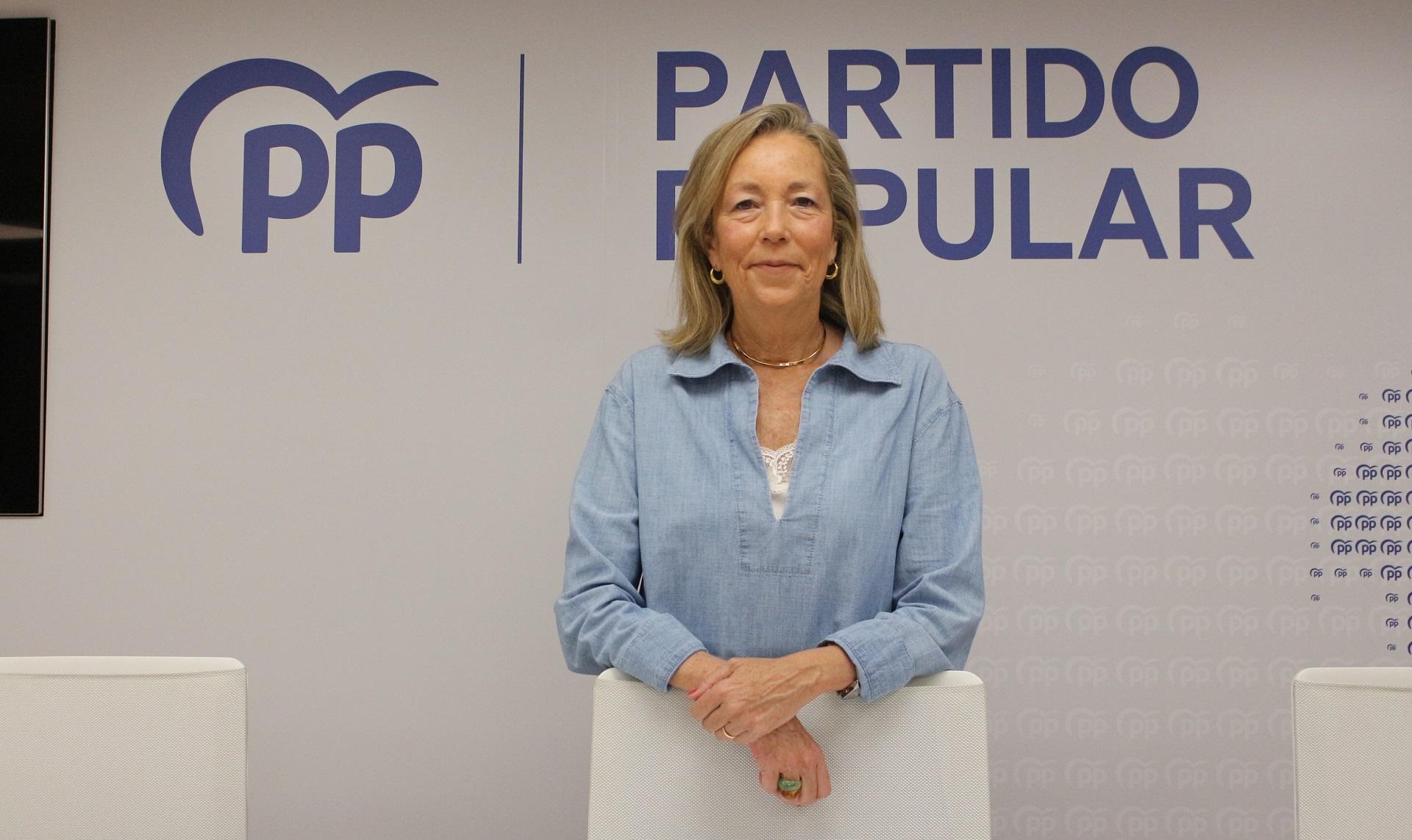 La candidata del PP al Senado por A Coruña, Rosa Gallego.