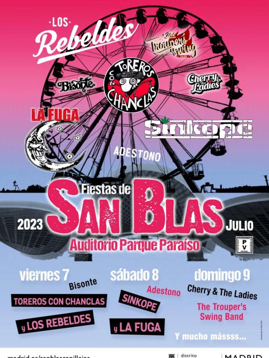 Cartel de las Fiestas San Blas 2023.