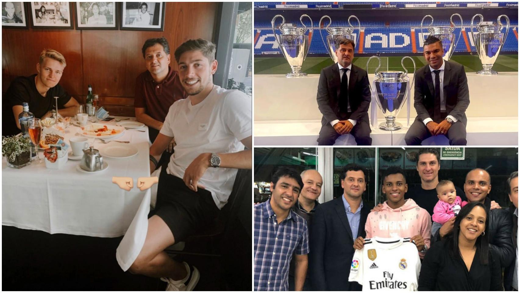 Juni Calafat y algunas instantáneas con jugadores del Real Madrid