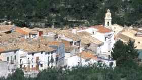 Panorámica de Famorca, el pueblo más pequeño de la provincia de Alicante.