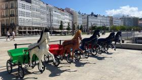 Los caballitos de Méndez Núñez en La Marina.