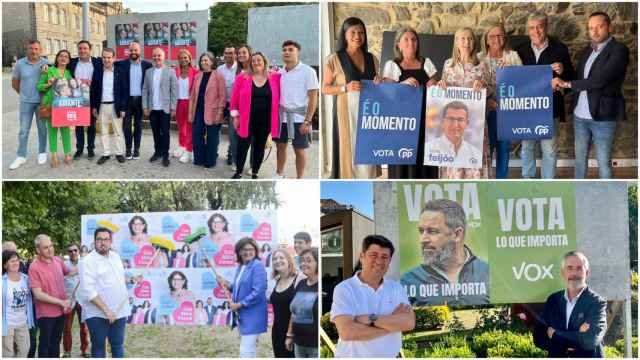 Arranca la campaña del 23-J: Así ha sido la pegada de carteles en la provincia de Pontevedra