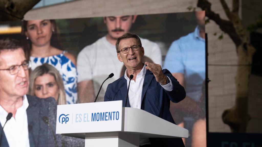 El presidente del PP y candidato a la presidencia del Gobierno, Alberto Núñez Feijóo.