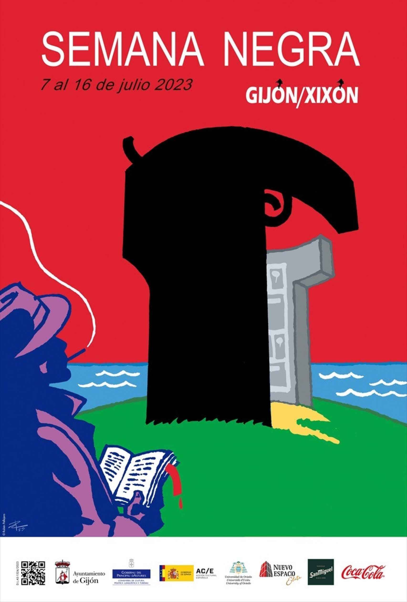 Cartel de la Semana Negra de Gijón 2023