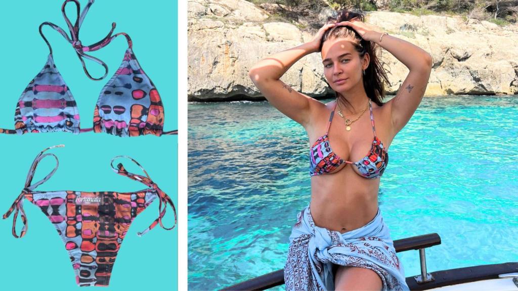 Escanes, con su bikini de Fortunata.