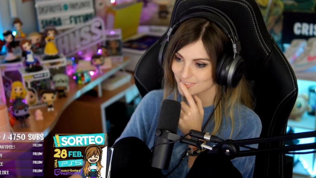 Cristinini en un directo de 'Twitch'.