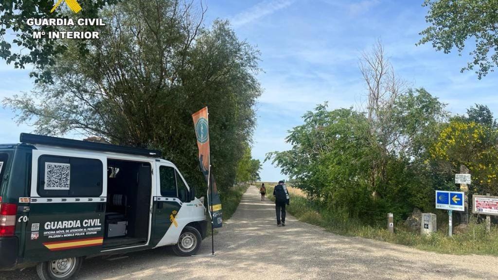 Actuación de la Guardia Civil que ha detenido al peregrino en el Camino de Santiago