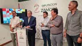 El presidente de la Diputación de Zamora, Javier Faúndez, durante la presentación