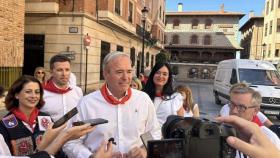 Jorge Azcón, líder del PP en Aragón, desde Teruel