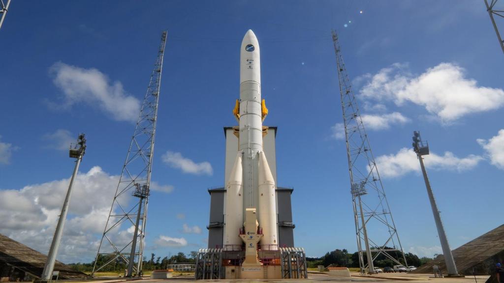 Ariane 6 en el Puerto Espacial Europeo en la Guayana Francesa