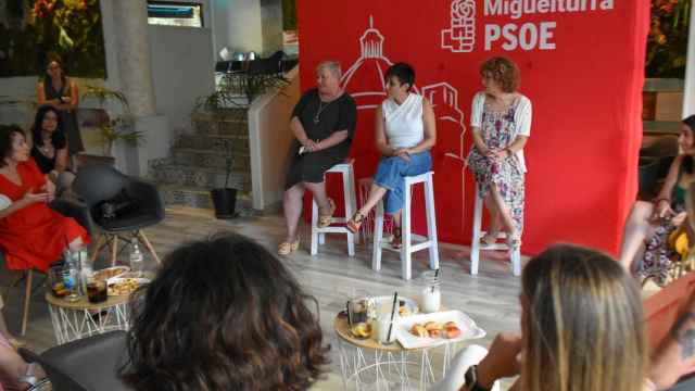Isabel Rodríguez en un evento del PSOE en Miguelturra