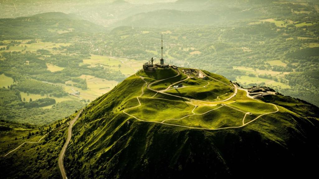 El Puy de Dôme, a vista de pájaro.