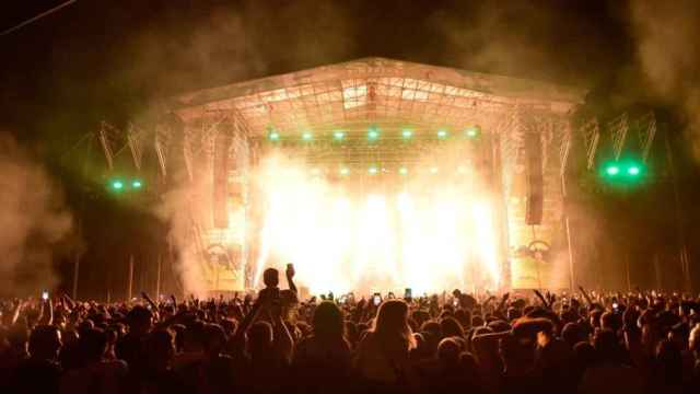 Imagen del concierto de Martin Garrix, este viernes en Simancas.