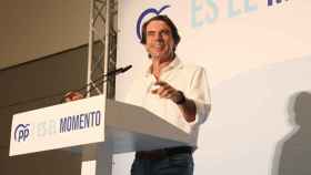José María Aznar, durante su intervención en el acto del PP en Málaga este sábado.