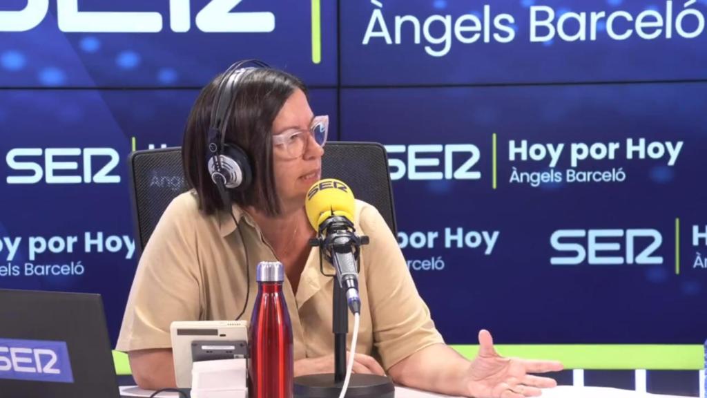 La presentadora del programa 'Hoy por hoy' de la Cadena SER, Àngels Barceló.