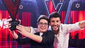 Rubén Franco y Sebastián Yatra en 'La Voz Kids'.