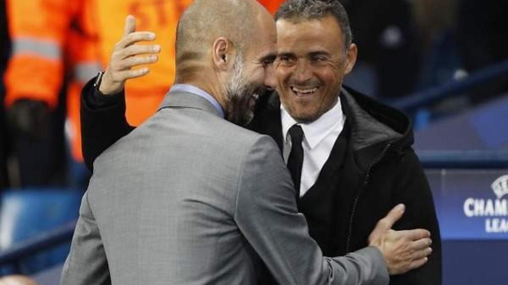 Pep Guardiola y Luis Enrique