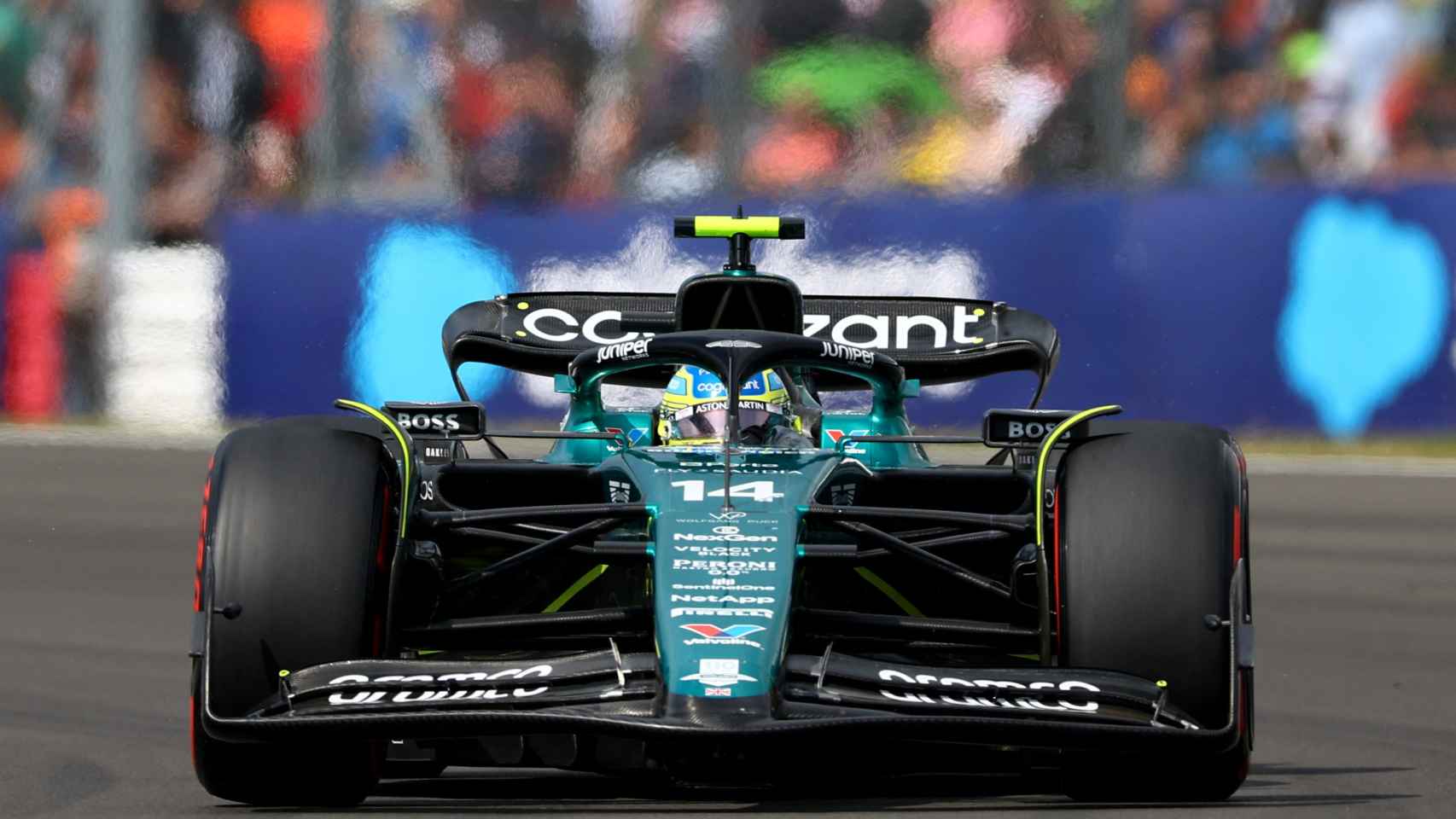 Fernando Alonso, durante la clasificación del Gran Premio de Gran Bretaña de la F1 2023