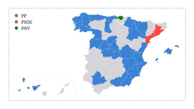 España se teñirá de azul el 23J: Feijóo ganará en 27 provincias y Sánchez sólo en Barcelona y Tarragona