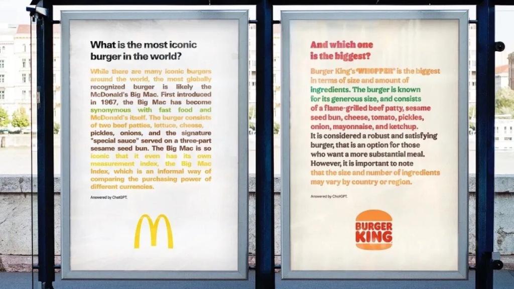 Mcdonalds vs Burger King.