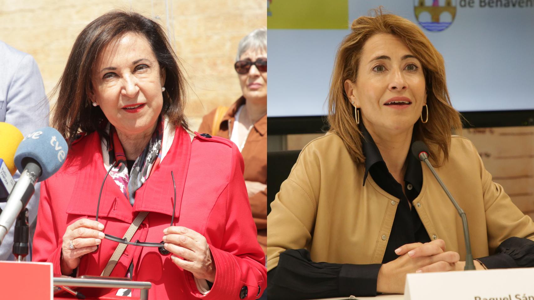 Margarita Robles (Defensa) y Raquel Sánchez (Transportes)