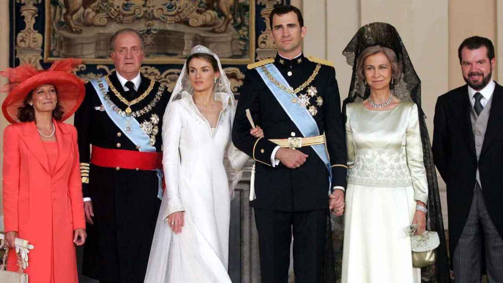 La reina Letizia el día de su boda con Felipe VI.