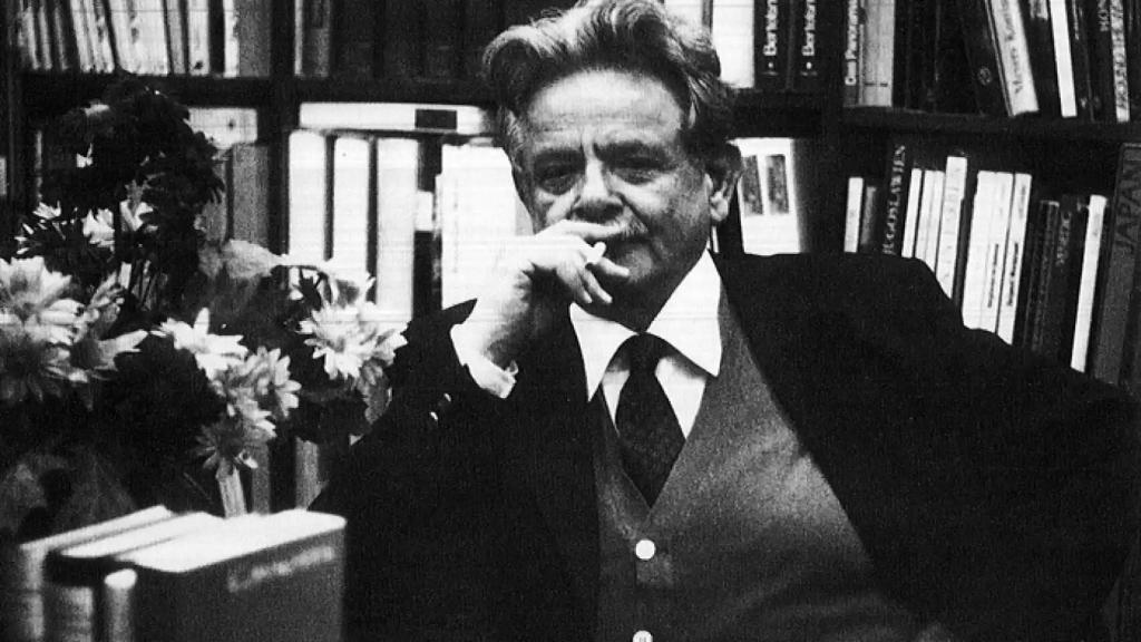 Elias Canetti en Darmstadt en 1972.