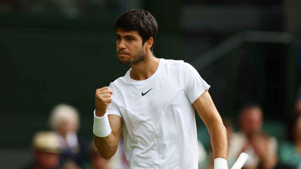 Carlos Alcaraz, en Wimbledon 2023