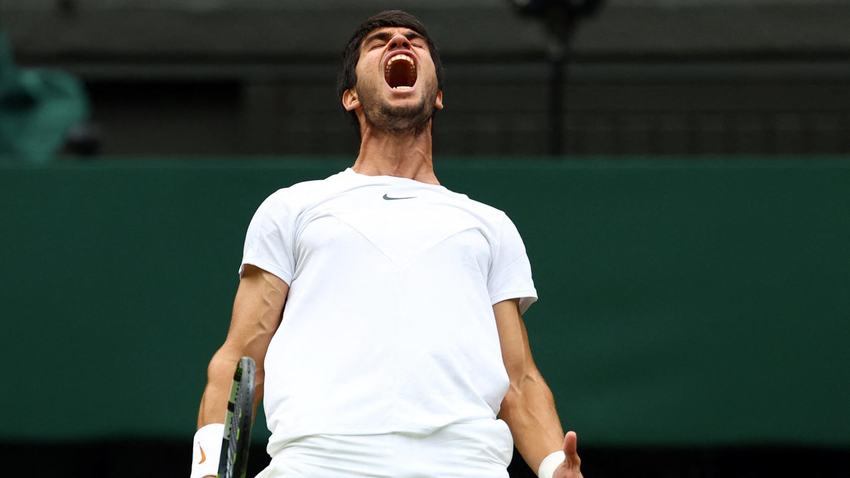 Carlos Alcaraz, en Wimbledon 2023