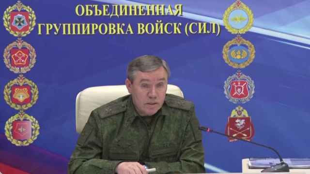 Valeri Gerasimov, en las imágenes difundidas por el Ministerio de Defensa ruso.