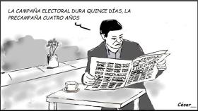La matraca electoral. La viñeta de campaña de César García Serrano