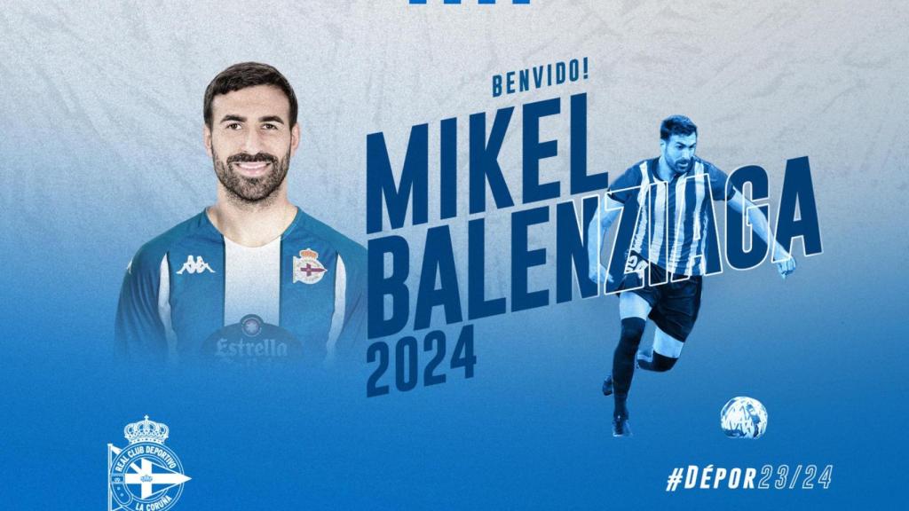 Mikel Balenziaga fichó por el Dépor esta temporada.