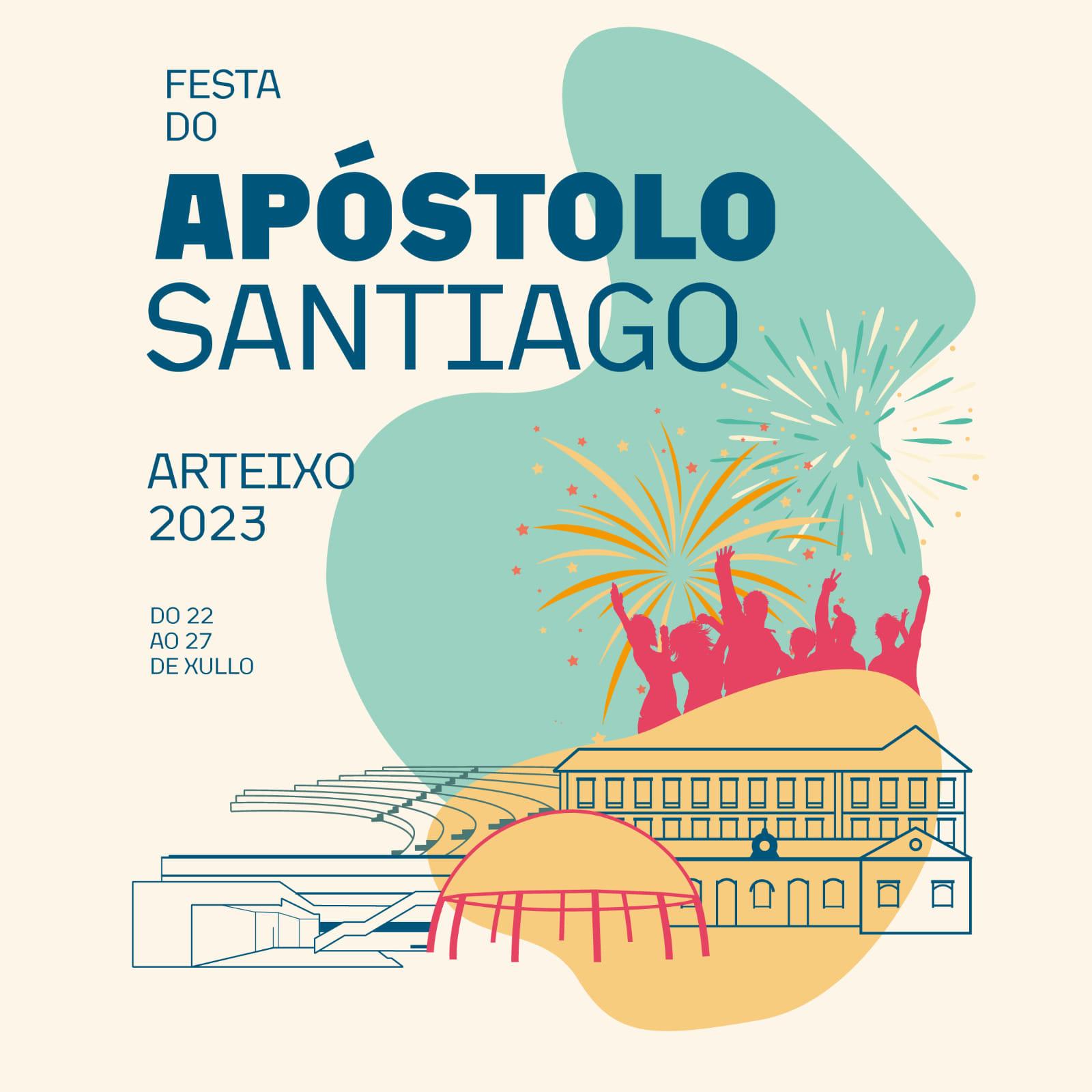 Cartel de las Fiestas del Apóstol de Arteixo.