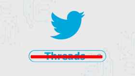 Fotomontaje con el logo de Twitter.