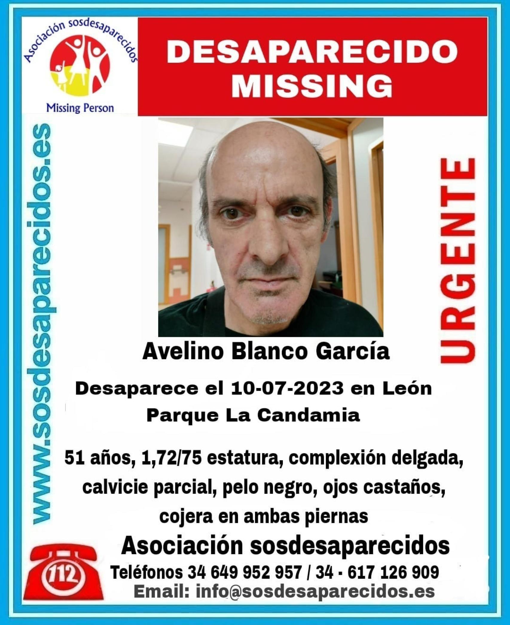 Avelino Blanco, el hombre desaparecido en León