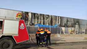 Incendio en la factoría de Tosfrit en Manzanares (Ciudad Real)