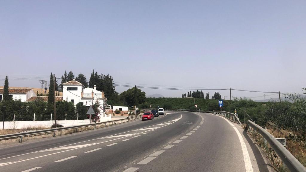 Imagen de un tramo de la A-357, en Málaga.