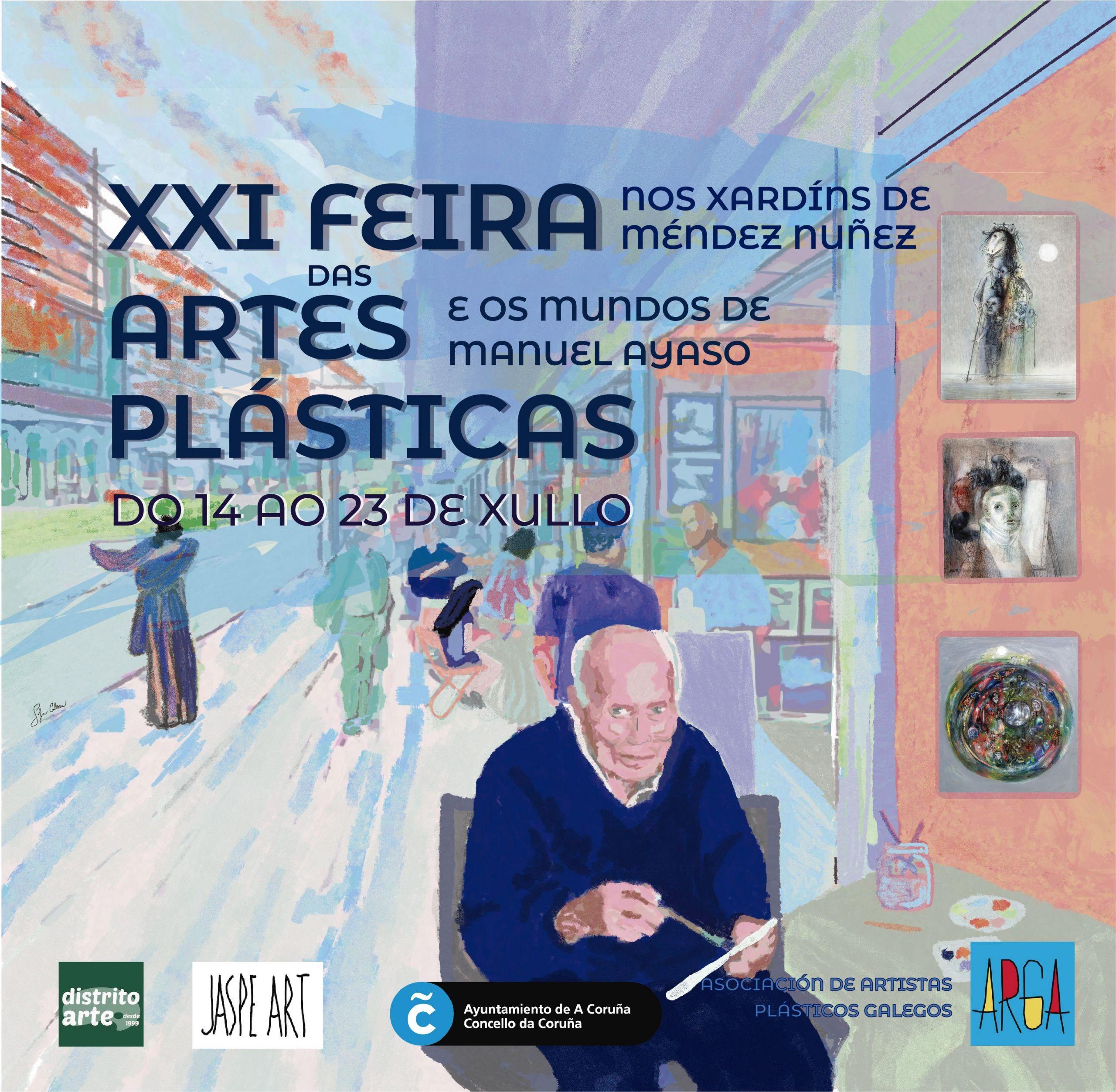 Cartel de la Feria de Artes Plásticas de A Coruña (Cedida).