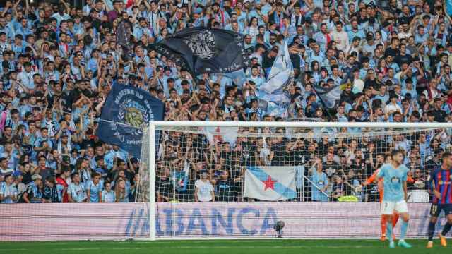 Aficionados del Celta en Balaídos.