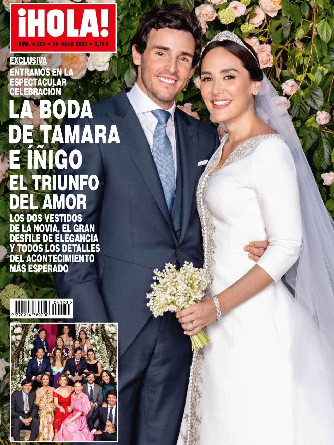 Portada de la revista '¡Hola!' de la boda entre Tamara Falcó e Íñigo Onieva.