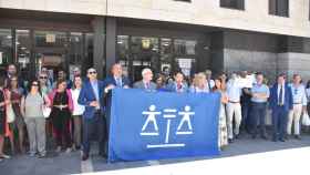 Concentración de los abogados de Valladolid por el Día de la Justicia Gratuita