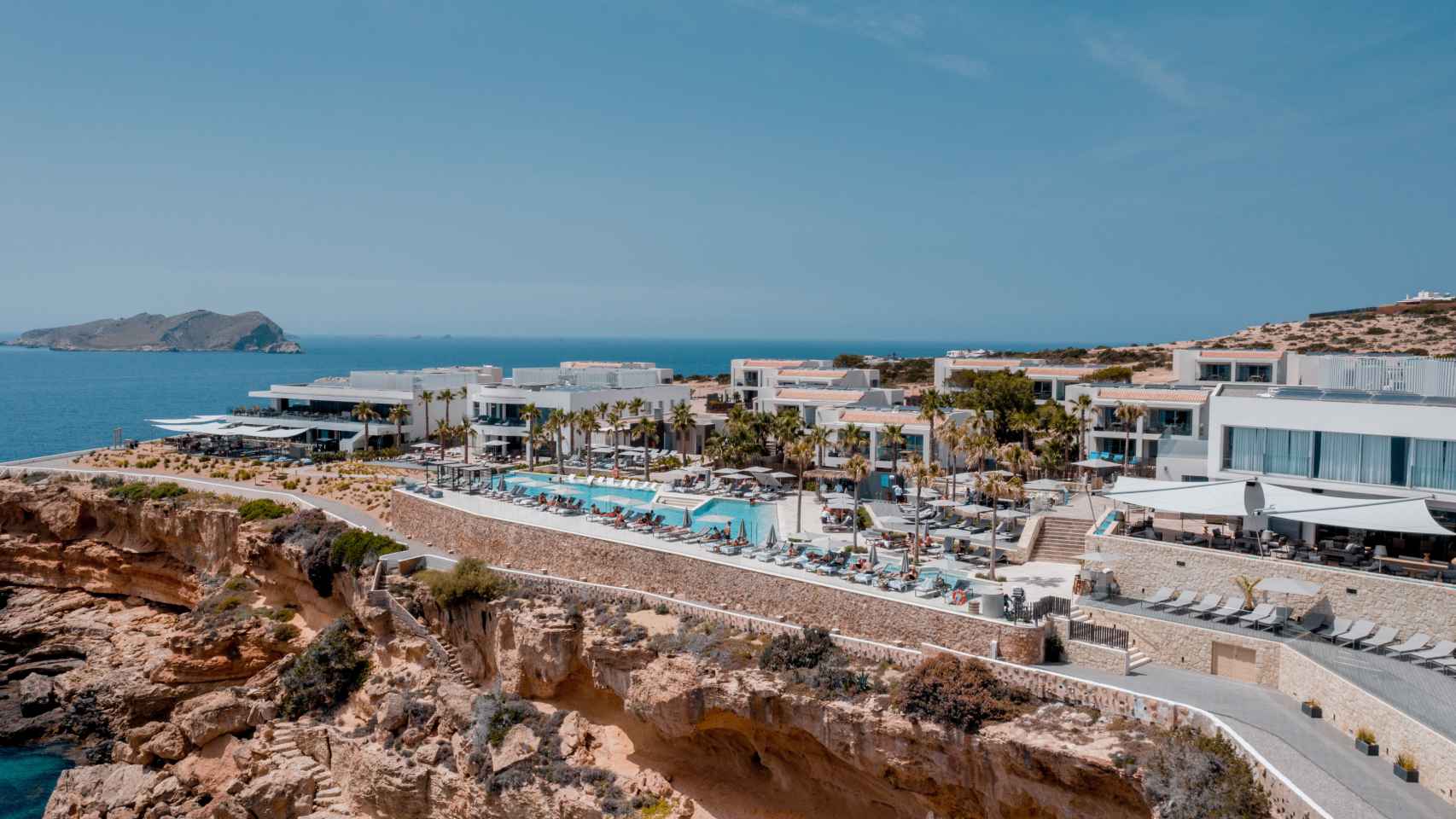 La panorámica de 7Pines Resort Ibiza