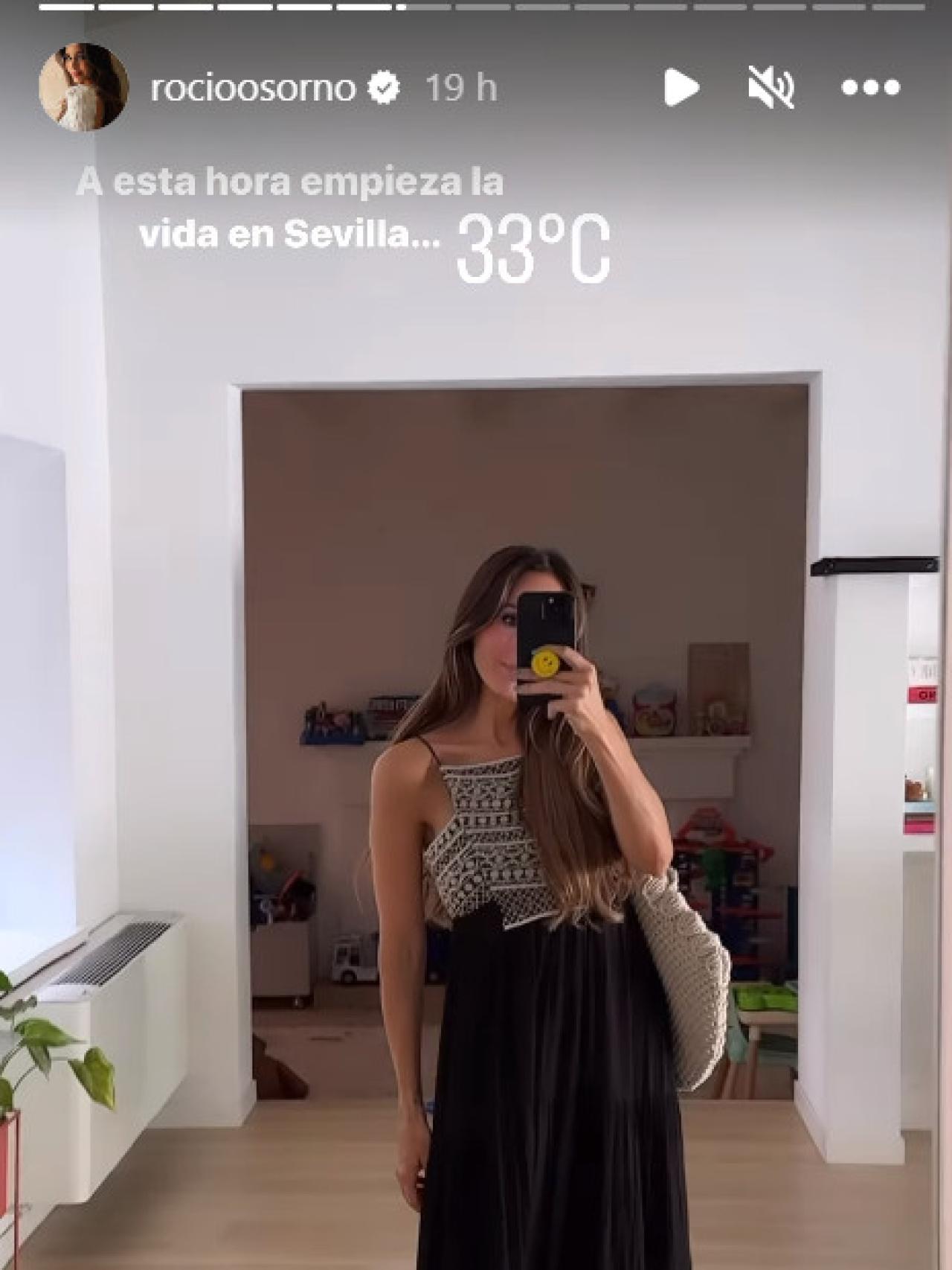 Rocío Osorno con su nuevo vestido de Zara.