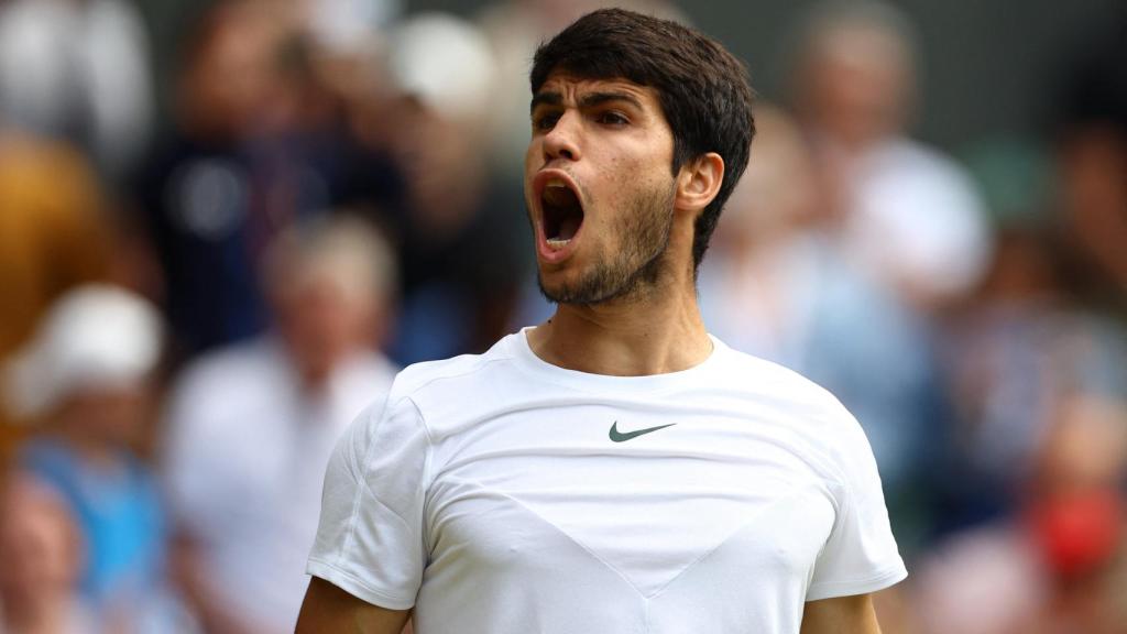 Carlos Alcaraz, en Wimbledon 2023