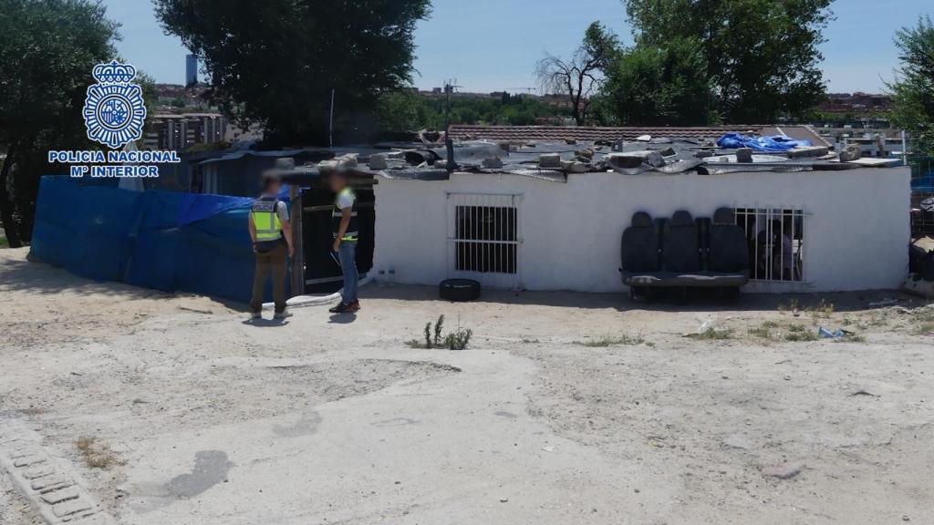 Las chabolas de Pitis donde se ha desarrollado la operación.