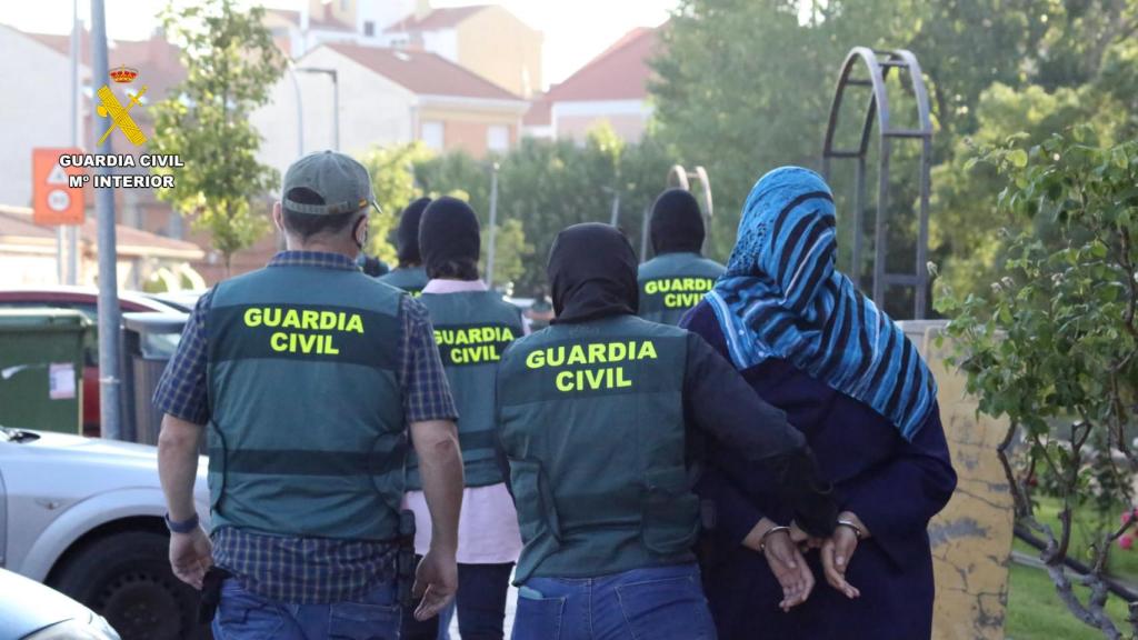 Detención de la yihadista en Tudela de Duero