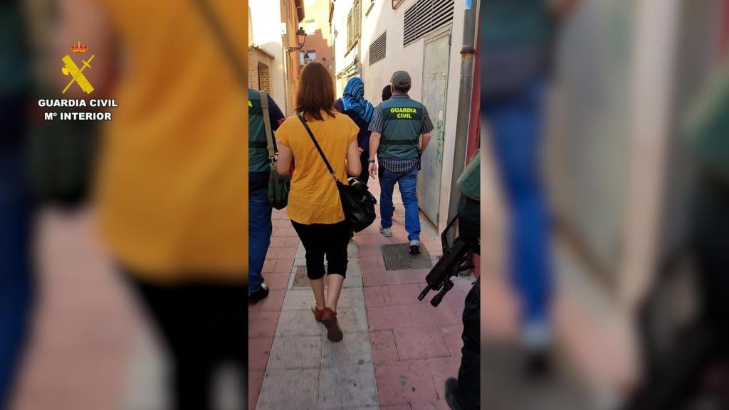 Detención de la yihadista en Tudela de Duero