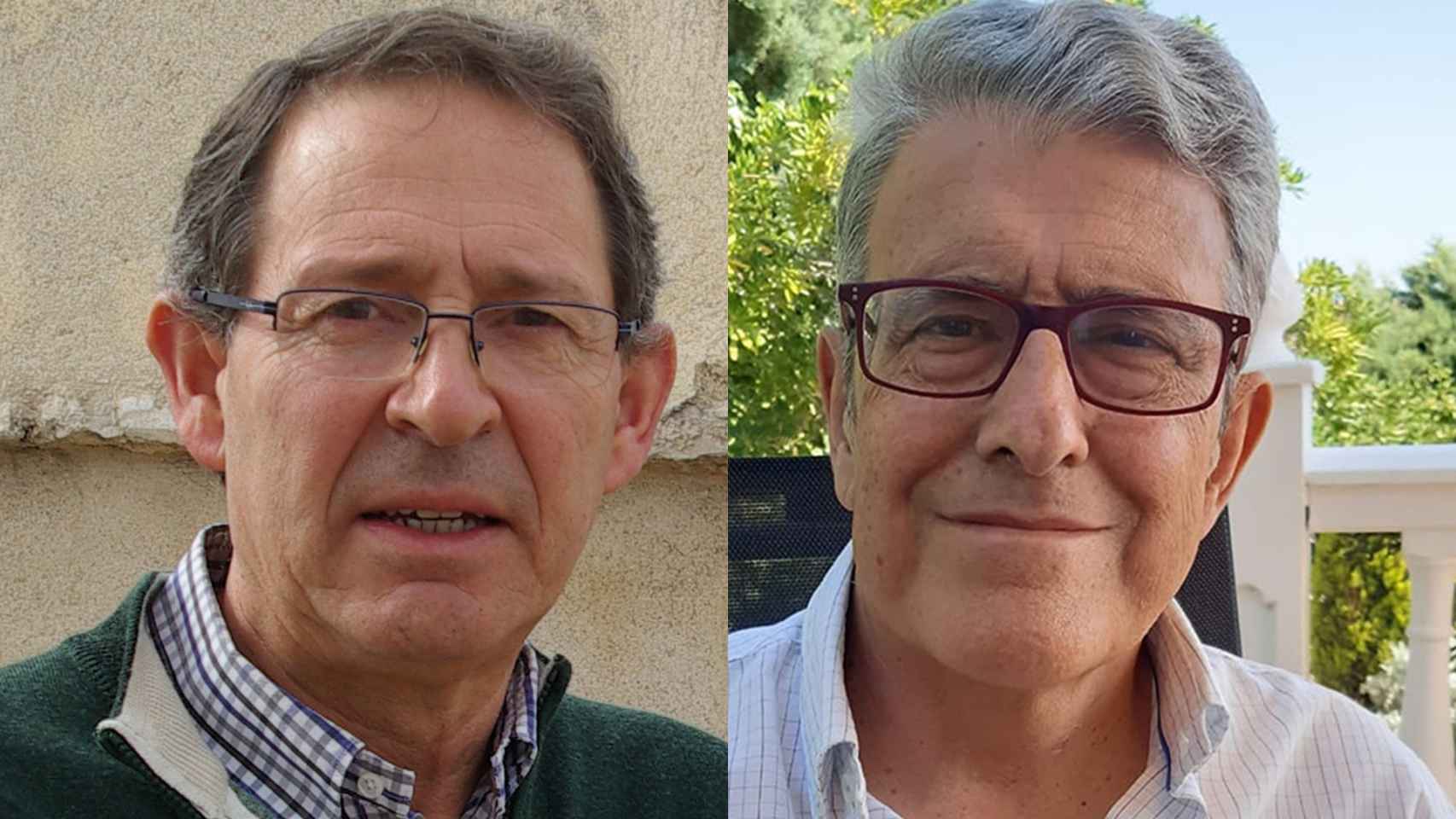 Mario Menéndez (izquierda) y Ángel Rivera, autores del 'Manual de Arqueología y Paleoantropología cognitivas'