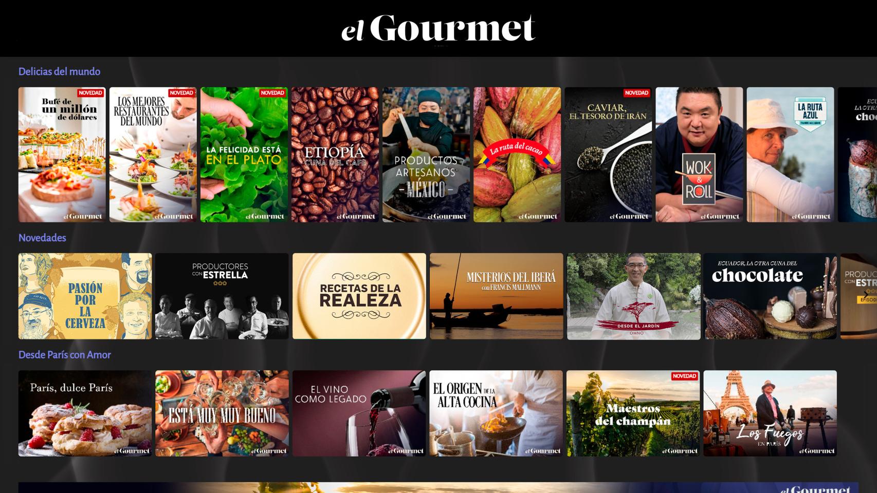 El Gourmet, el único servicio de streaming especializado en alta gastronomía, llega a Samsung Smart TV